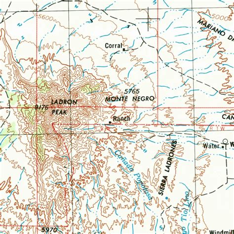 Socorro Nm 1954 250000 Scale Map By United States Geological Survey