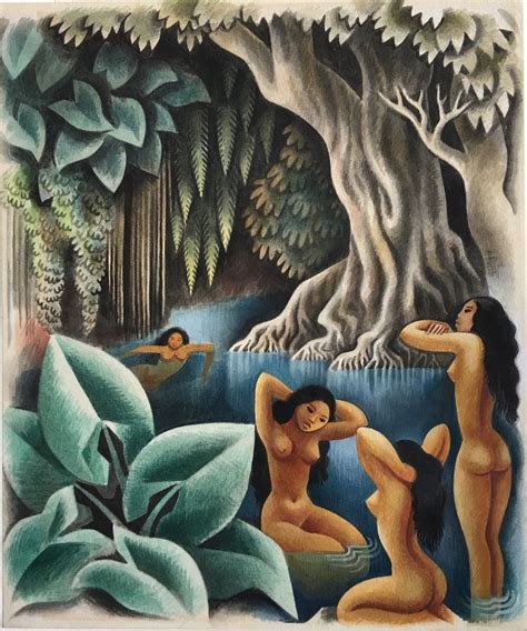 Bathing In The River 1930 Miguel Covarrubias Sculpture Artdeco