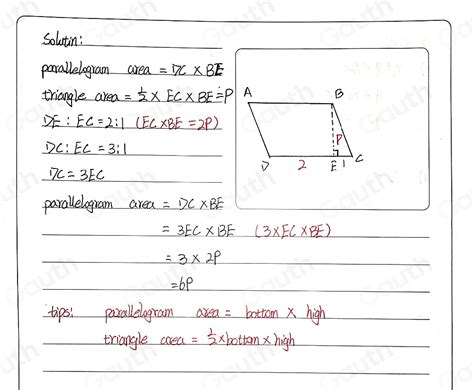 Solved In The Diagram ABCD Is A Parallelogram E Is A Point On DC