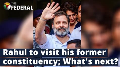 Rahul Gandhi To Visit Wayanad First Time After Disqualification As A Mp Title