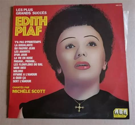 LES PLUS GRANDS succès d EDITH PIAF chantés par MICHELE SCOTT LP 33T