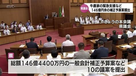 総額146億円余りの一般会計補正予算案が提出 宮崎県議会9月定例会が開会 Tbs News Dig