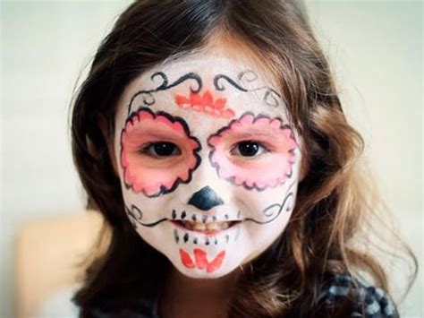 Maquillaje De Halloween Para Ni As Calavera Mexicana Con Flor Youtube