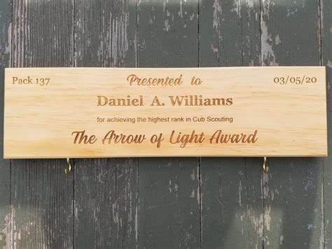 Arrow of Light Arrow of Light Plaque Arrow of Light Award - Etsy