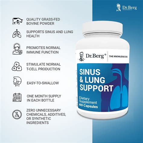 Dr Berg S Sinus Lung Support Supplement Healthy Respiratory System