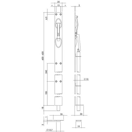 Glissi Re Lat Rale Mm Mm Acier Inoxydable