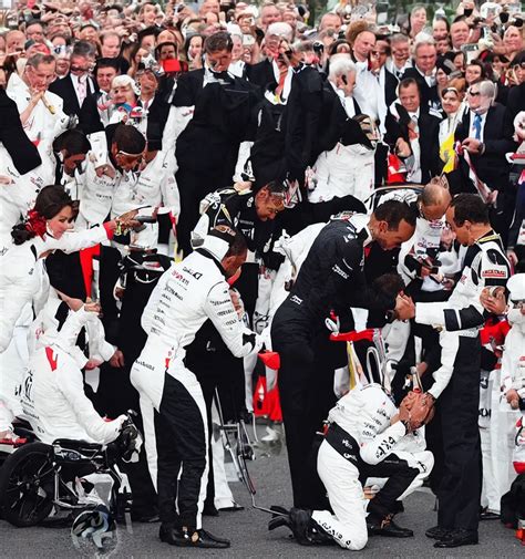 A Portrait Of Lewis Hamilton In His Racing Uniform Stable Diffusion