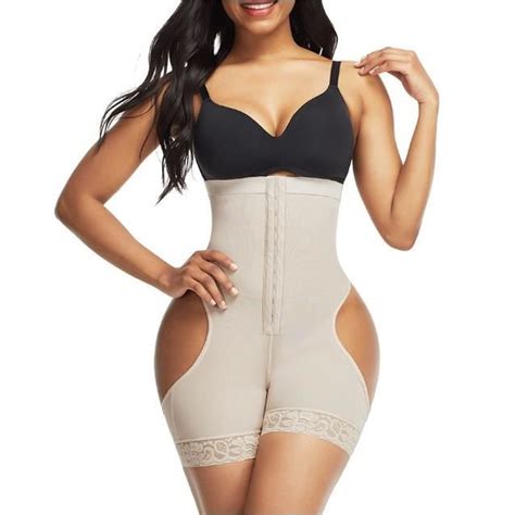 Shapewear Femme Gaine Ventre Plat Invisible Amincissante Zipper Body