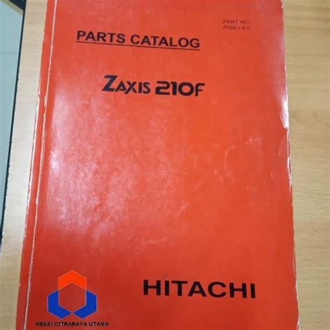 Jual Parts Book Hitachi Zaxis F Manual Book Shopee Indonesia