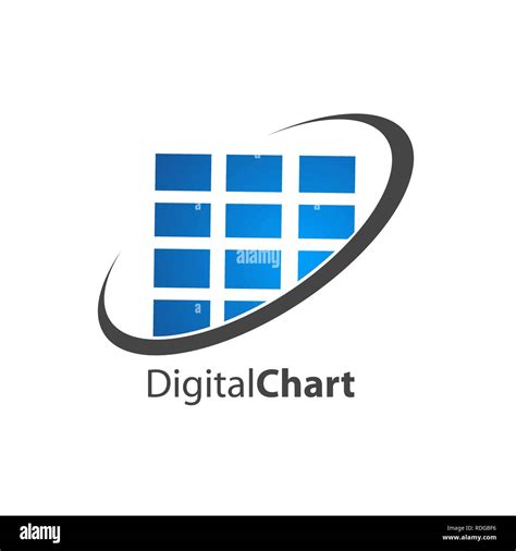 Digital chart block logo concept design. Symbol graphic template element vector Stock Vector ...