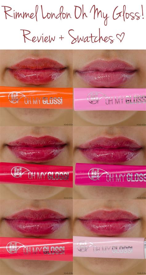 Review And Swatches Of Rimmel London Oh My Gloss Oil Tints Full Collection All Shades Are