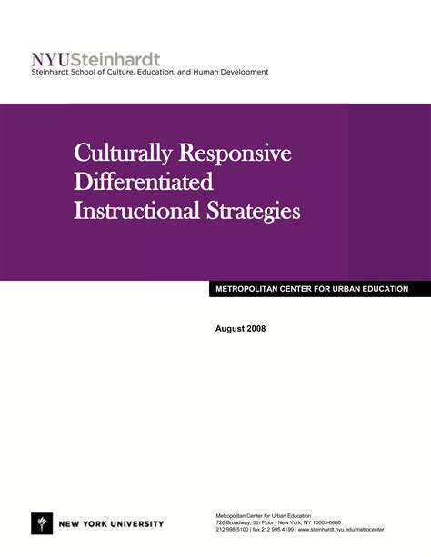 1 Culturally Responsive Differentiated Instructional Strategies Pdf