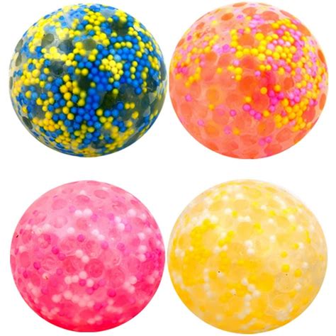 Stress Relief Toys Set 2” Stress Balls for Kids - Squeeze Balls Fidget Toys - Sensory Toys 4 pcs ...