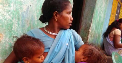 Indian Village Women Breastfeeding