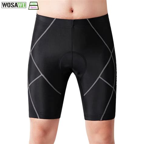 WOSAWE 4D Gel Padded Cycling Shorts Shockproof MTB Road Bike Shorts