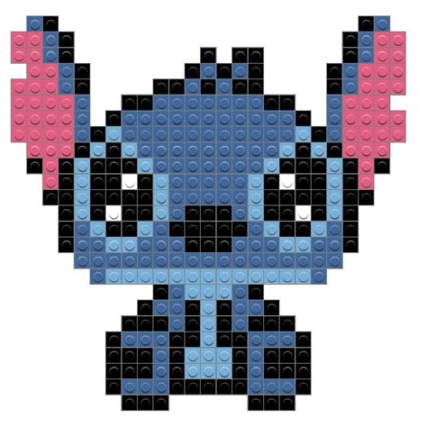 Stitch Disney Pixel Art Pattern Pixel Art Perler Bead Art