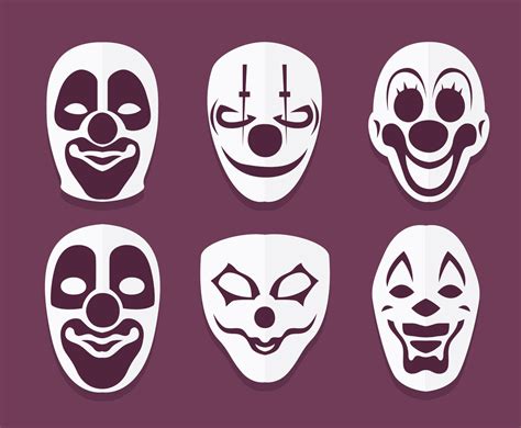 Joker Face Collection Vector Vector Art And Graphics