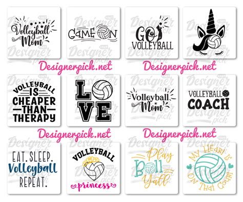 250 Volleyball Svg Bundle Best Quality Design Bundle