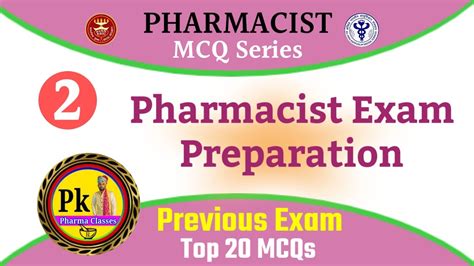 Pharma MCQs Ll Pharmacist Exam Preparation Ll Important Pharmacist Exam