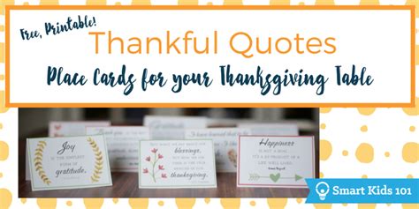 Free, Printable Thankful Quotes for Your Thanksgiving Table | Smart ...