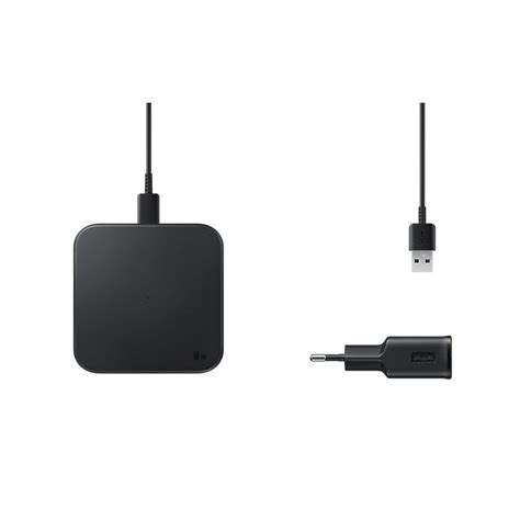 Samsung Wireless Charger Pad P With Adapter Black Mediaspace