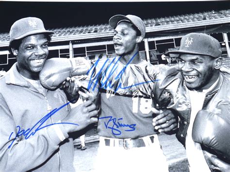 New York Mets Dwight Gooden Darryl Strawberry Boxing Hall Of Famer