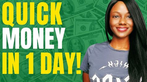 How To Make Quick Money In One Day In 4 Ways Youtube