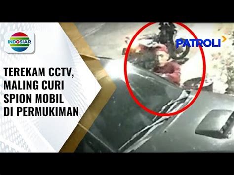 Terekam CCTV Maling Di Cakung Mencuri Spion Mobil Di Permukiman