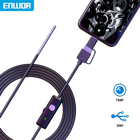 ENWOR C Mara Endosc Pica Android Ultradelgada Endoscopio Industrial