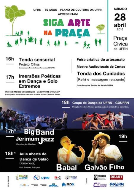 SigaArte na Praça promove atividades culturais gratuitas dia 28 de