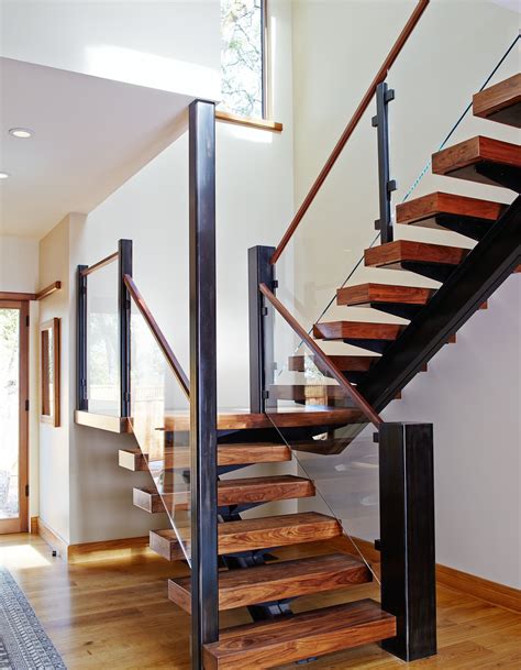 Staprans Design Bold Open Tread Staircase Open Staircase Ideas