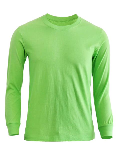 Basic Round Neck Style Cotton T Shirt Crew Neck Long Sleeves Shirt