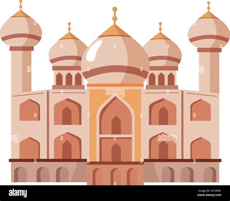 Taj Mahal Indian Mosque Stock Vector Image Art Alamy