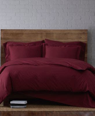 Brooklyn Loom Solid Cotton Percale Duvet Collection 2 For Sale North