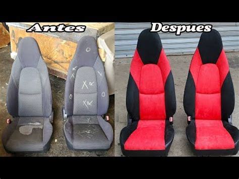 Como Tapizar Asientos En Gamuza Suede Tapiceria De Autos Youtube