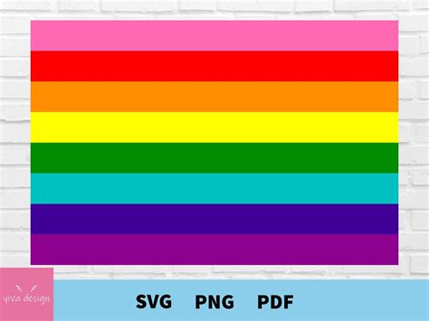 Gilbert Pride Flag Svg Gilbert Pride Flag Cut Files For Cricut