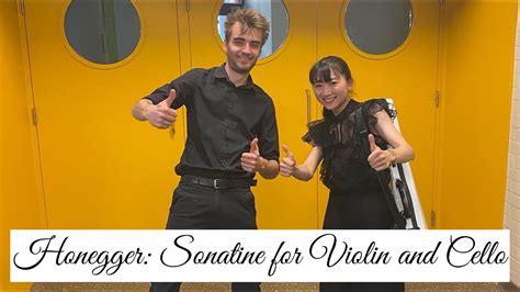 演奏動画Honegger Sonatine for Violin and Cello YouTube