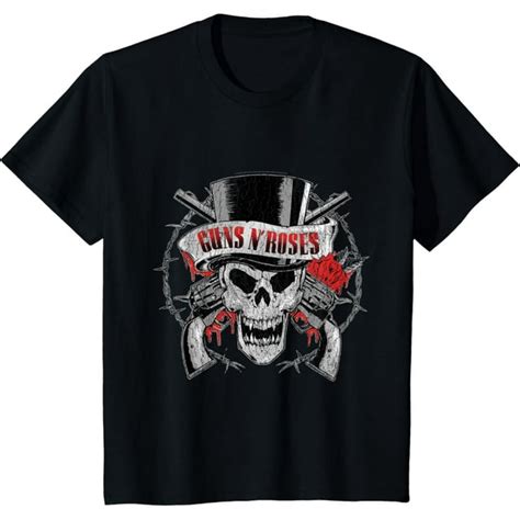 Guns N Roses Official Top Hat Skull Men S Rock T Shirt