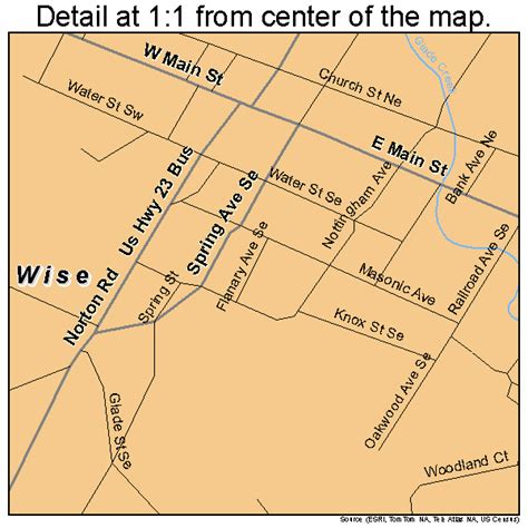 Wise Virginia Street Map 5187072