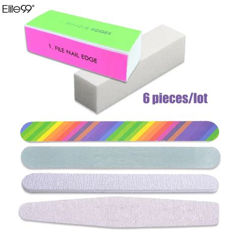 Elite99 Nail Art Shiner Nail Buffers 4 Way Nail File Buffer Polishing