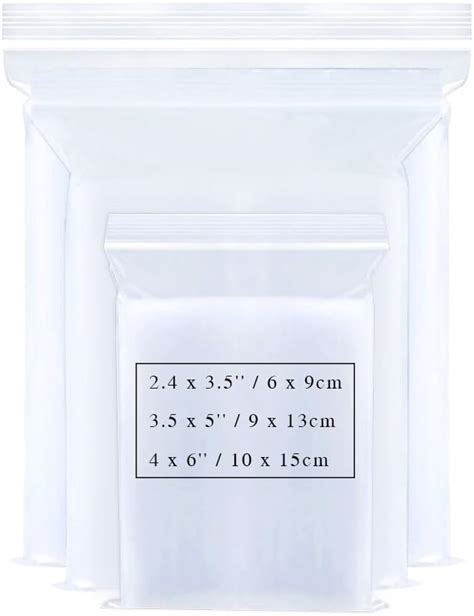 Amazon Small Plastic Bags Pcs Mini Baggies Clear Plastic