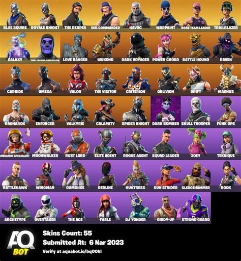 Fa Skins Psn Xbox Nintendo Pc Og Skull Trooper Galaxy