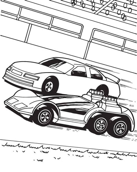 Race Car Coloring Page - Free Printable Coloring Pages for Kids