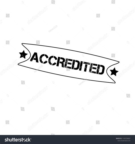 Grunge Rubber Stamp Word Accredited Insidevector Stock Vector Royalty