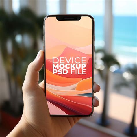 Premium PSD | Hand Holding Phone Mockup