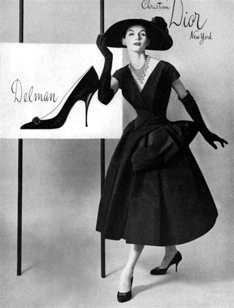 1956 Black Ottoman Cocktail Dress By Christian Dior New York Fashion