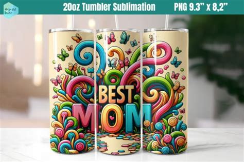 Oz Tumbler Sublimation Best Mom Graphic By Helga Art Levina