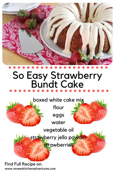 Strawberry Bundt Cake Artofit