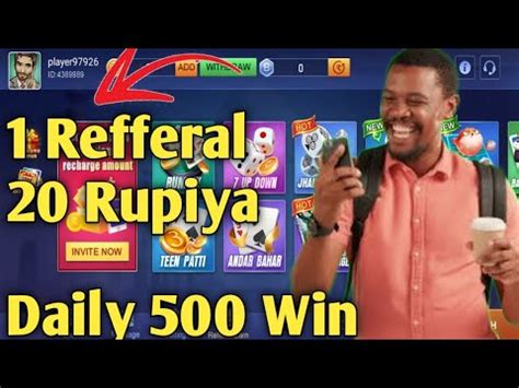 Get Refferal Per Person Today New Rummy App Signup Bouns