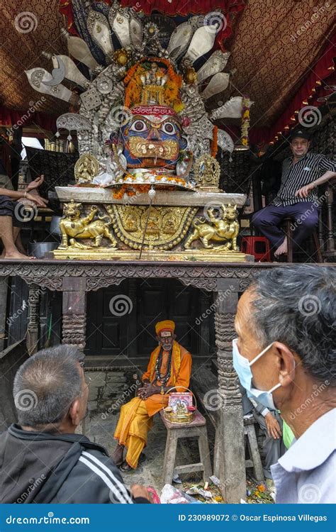 Indra Jatra Festival In Kathmandu Nepal Editorial Photography Image